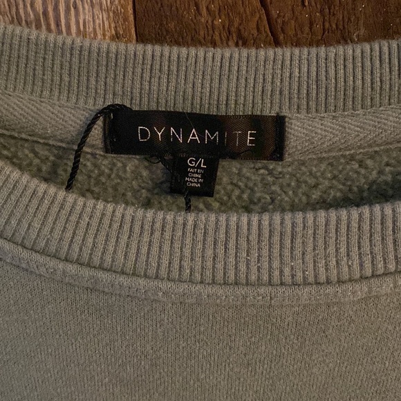 dynamite light green crew neck - Picture 2 of 2